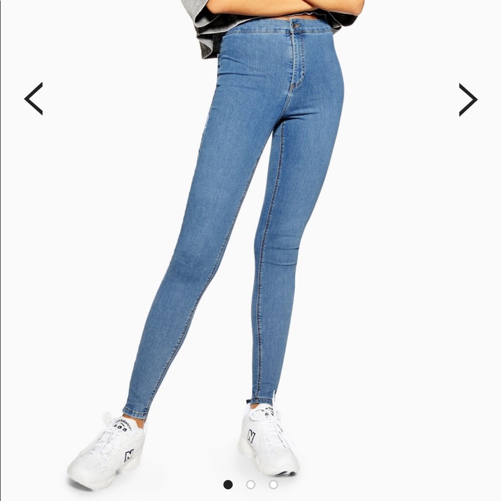 Medium Wash Topshop Joni Jeans